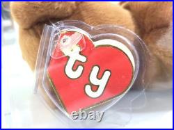 Ty Beanie Baby Rare 2nd 1st Gen Brown Old Face OF Teddy TBB Authenticated MWNMT