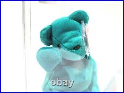 Ty Beanie Baby Rare 2nd 1st Gen OF Old Face Teal Teddy TBB Authenticated MWNMT