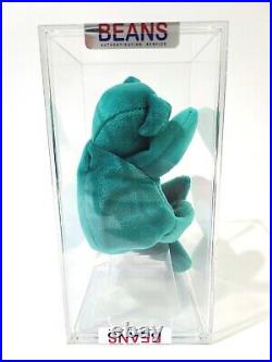 Ty Beanie Baby Rare 2nd 1st Gen OF Old Face Teal Teddy TBB Authenticated MWNMT