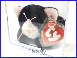 Ty Beanie Baby Rare 3rd 1st Gen Old White Face Zip TBB Authenticated MWMT-MQ