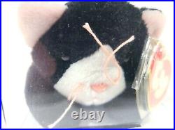 Ty Beanie Baby Rare 3rd 1st Gen Old White Face Zip TBB Authenticated MWMT-MQ