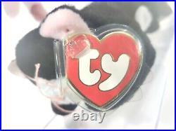 Ty Beanie Baby Rare 3rd 1st Gen Old White Face Zip TBB Authenticated MWMT-MQ