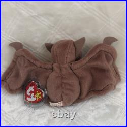 Ty Beanie Baby- Rare Batty 1996, Retired, PVC Pellets, Mint