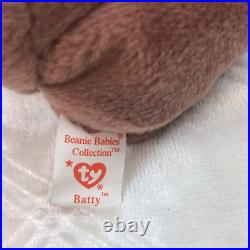 Ty Beanie Baby- Rare Batty 1996, Retired, PVC Pellets, Mint