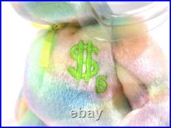 Ty Beanie Baby Rare Billionaire #6 Bear Signed PBBags Authenticated MWMT-MQ