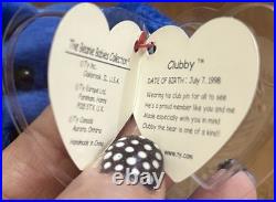 Ty Beanie Baby Rare Clubby 1998 with Errors NWT Ty Beanie Baby Rare Clubby 1998 with Errors NWT