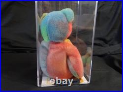 Ty Beanie Baby Rare Garcia Bear 3rd/2nd Gen Authenticated Mwmt Mq