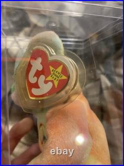 Ty Beanie Baby Rare Peace Bear 1996 Multicolor