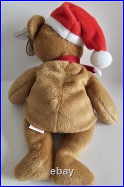 Ty Beanie Baby Rare/Retired MWMT 1st 1997 Teddy Christmas/ Major Tag Errors