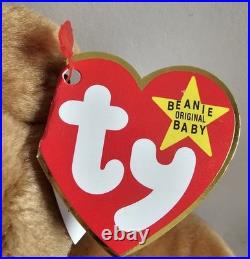 Ty Beanie Baby Rare/Retired MWMT 1st 1997 Teddy Christmas/ Major Tag Errors