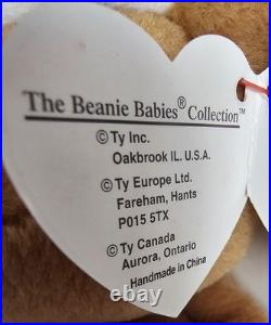 Ty Beanie Baby Rare/Retired MWMT 1st 1997 Teddy Christmas/ Major Tag Errors
