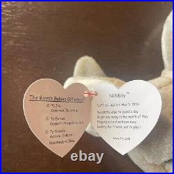 Ty Beanie Baby Rare & Retired Nibbly with Swing Tag Errors