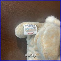 Ty Beanie Baby Rare & Retired Nibbly with Swing Tag Errors