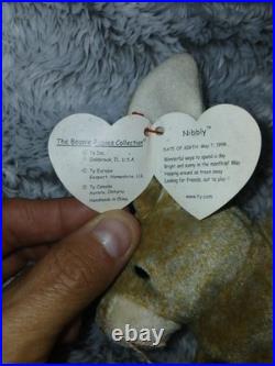 Ty Beanie Baby Rare & Retired Nibbly with Swing Tag Errors Ty Beanie Baby Rare & Retired Nibbly with Swing Tag Errors