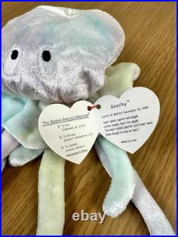 Ty Beanie Baby Rare Retired Rainbow ombre Goochy Tag Errors Collector Item