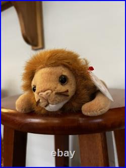 Ty Beanie Baby Roary (1996) Very Rare! Tag Errors