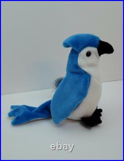 Ty Beanie Baby Rocket The Blue Jay, 1997, Retired, Rare