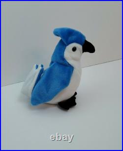 Ty Beanie Baby Rocket The Blue Jay, 1997, Retired, Rare