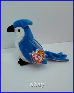 Ty Beanie Baby Rocket The Blue Jay, 1997, Retired, Rare