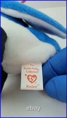 Ty Beanie Baby Rocket The Blue Jay, 1997, Retired, Rare