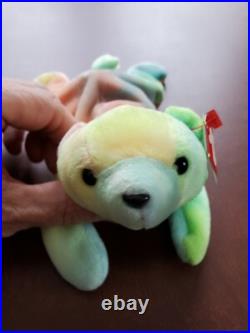 Ty Beanie Baby Sammy Bear. Mint! Beautiful colors! RARE with ERRORS. UNIQUE! LOOK
