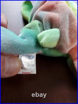 Ty Beanie Baby Sammy Bear. Mint! Beautiful colors! RARE with ERRORS. UNIQUE! LOOK
