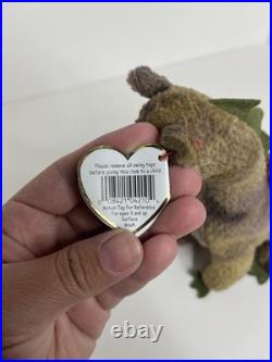 Ty Beanie Baby Scorch Dragon with Rare Errors on Hang Tag and Tush Tag 1998