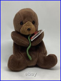 Ty Beanie Baby Seaweed the Otter Retired Mint ERRORS RARE Vintage withTags