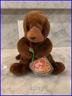 Ty Beanie Baby Seaweed the Otter With Tags Rare Errors PVC style 4080
