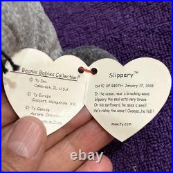 Ty Beanie Baby Slippery the Seal! Rare With Errors