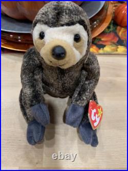 Ty Beanie Baby Slowpoke the Sloth with Tag Errors Rare Retired L? K Ty Beanie Baby Slowpoke the Sloth with Tag Errors Rare Retired L? K