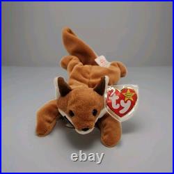 Ty Beanie Baby Sly The Fox. RARE. Tag ERRORS September 12, 1996