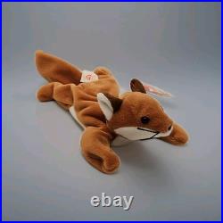 Ty Beanie Baby Sly The Fox. RARE. Tag ERRORS September 12, 1996