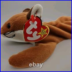 Ty Beanie Baby Sly The Fox. RARE. Tag ERRORS September 12, 1996