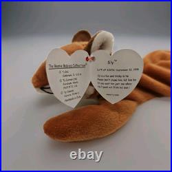 Ty Beanie Baby Sly The Fox. RARE. Tag ERRORS September 12, 1996