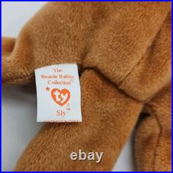 Ty Beanie Baby Sly The Fox. RARE. Tag ERRORS September 12, 1996