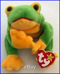 Ty Beanie Baby Smoochy The Frog #4039 RetiredRARE