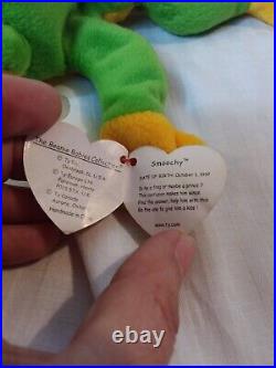Ty Beanie Baby'Smoochy' The Frog (Retired 1997) Tag Errors Rare Collectible
