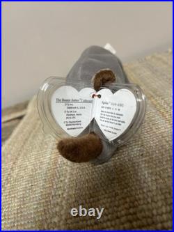 Ty Beanie Baby Spike The Rhinoceros Hang Tag Ultra Rare w Errors & P. V. C Pellets