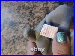 Ty Beanie Baby Spike The Rhinoceros Rare Retired Error with Tag 1996