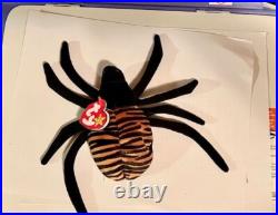 Ty Beanie Baby Spinner The Spider Toy RARE W Tag Errors BRAND NEW Ty Beanie Baby Spinner The Spider Toy RARE W Tag Errors BRAND NEW