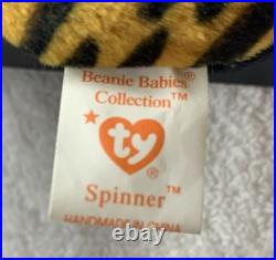 Ty Beanie Baby Spinner The Spider Toy Rare Mint Condition Tag Errors 1996
