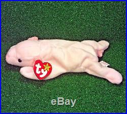 Ty Beanie Baby Squealer Retired Pig 1993 Original 9 MWMT RARE PVC Backwards Tush 