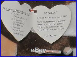Ty Beanie Baby Stretch 1997 P. E. Pellets Rare