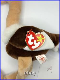 Ty Beanie Baby Stretch The Ostrich 1997 RETIRED with TAG ERRORS & RED SRING RARE