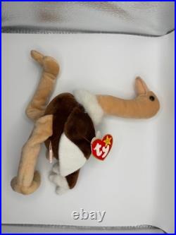 Ty Beanie Baby Stretch The Ostrich 1997 RETIRED with TAG ERRORS & RED SRING RARE