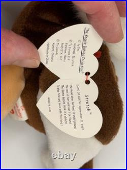 Ty Beanie Baby Stretch The Ostrich 1997 RETIRED with TAG ERRORS & RED SRING RARE