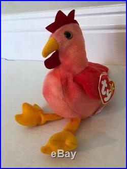 Ty Beanie Baby Strut The Rooster 1996 Retired Rare Vintage & Collectible