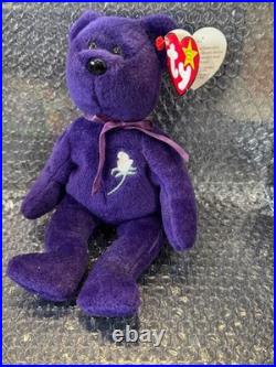 Ty Beanie Baby TEDDY PRINCESS Bear, POYESTER & PVC RARE