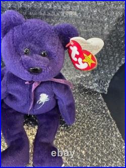 Ty Beanie Baby TEDDY PRINCESS Bear, POYESTER & PVC RARE